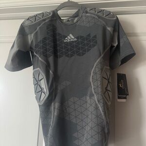 Adidas Techfit Padded Football Compression Shirt (size small)